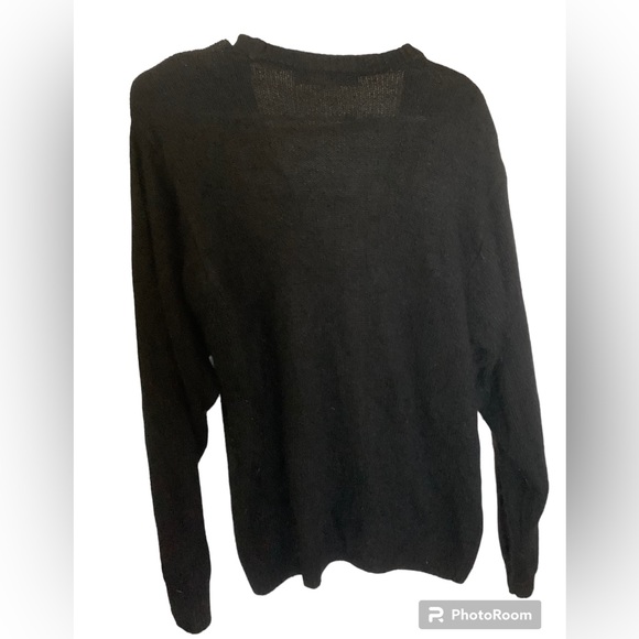 Vintage Work in Progress Large Cardigan Floral Sequin  silk angora wool blend - Picture 2 of 7